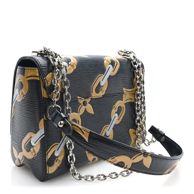 Louis Vuitton Epi Chain Flower Twist Shoulder Bag MM Black in Black Leather from FASHIONPHILE, photo 4 of 10