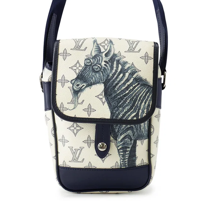 Louis Vuitton Messenger White/NavyM54247 Monogram / Savannah Size BB in White from GALLERY RARE