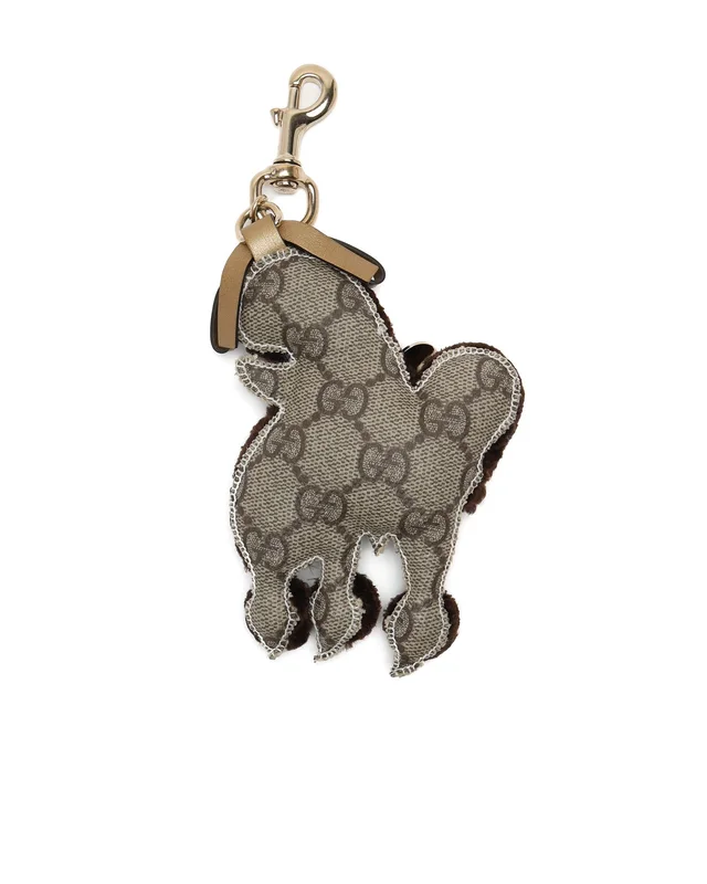 Gucci GG Supreme Lulu French Poodle Bag Charm in Canvas from A Retro Tale, photo 2 of 4