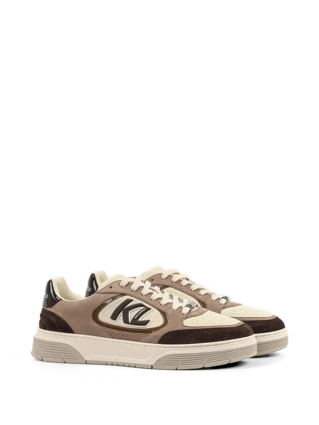 Karl Lagerfeld Kourtney logo-patch panelled sneakers, photo 2 of 2 from FARFETCH