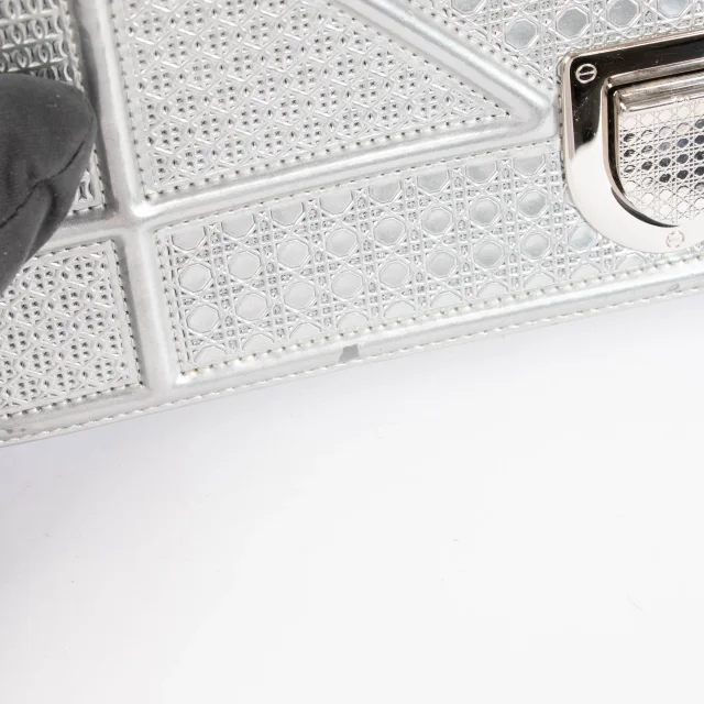 Dior Silver Medium Diorama Bag in Silver Leather from Labellov, photo 8 of 10
