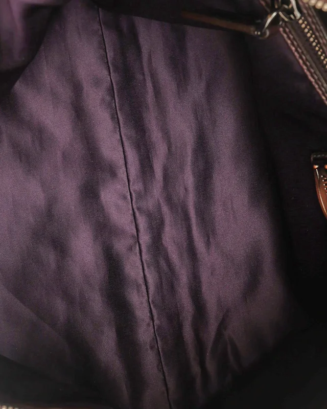 Miu Miu Plum Woven Zip Clutch Bag in Woven leather from A Retro Tale, photo 8 of 10