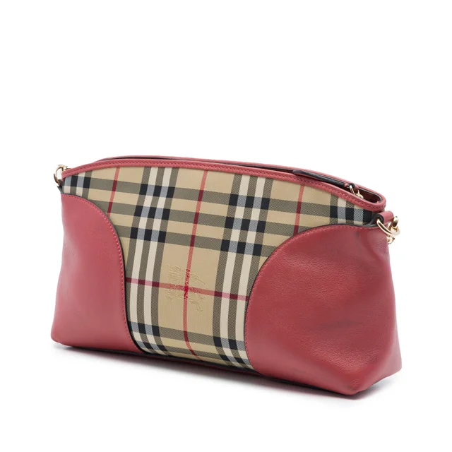 Burberry Haymarket Check Coated Canvas Chichester Crossbody in Beige Coated canvas from Designer Revival, photo 2 of 6