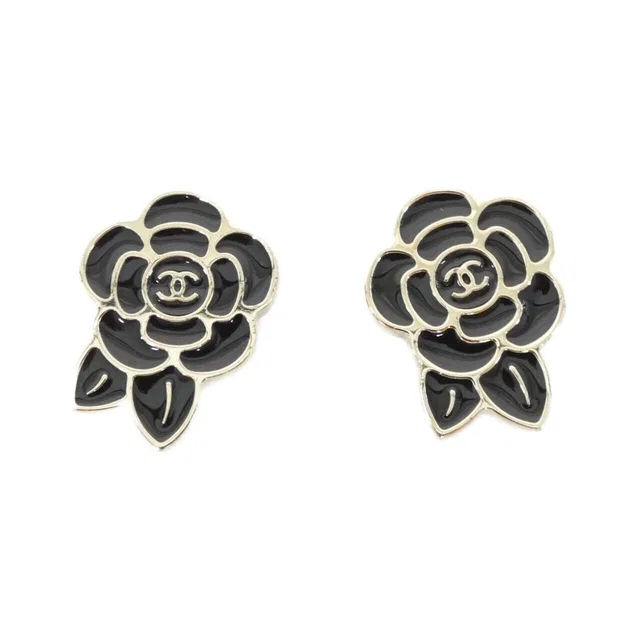 Chanel Vintage Earrings Gold in Gold from The Reluxe