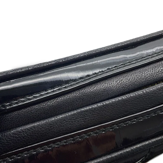 Chanel Matelasse fringed chain shoulder bag Black Patent Leather in Black Patent leather from GALLERY RARE, photo 11 of 18