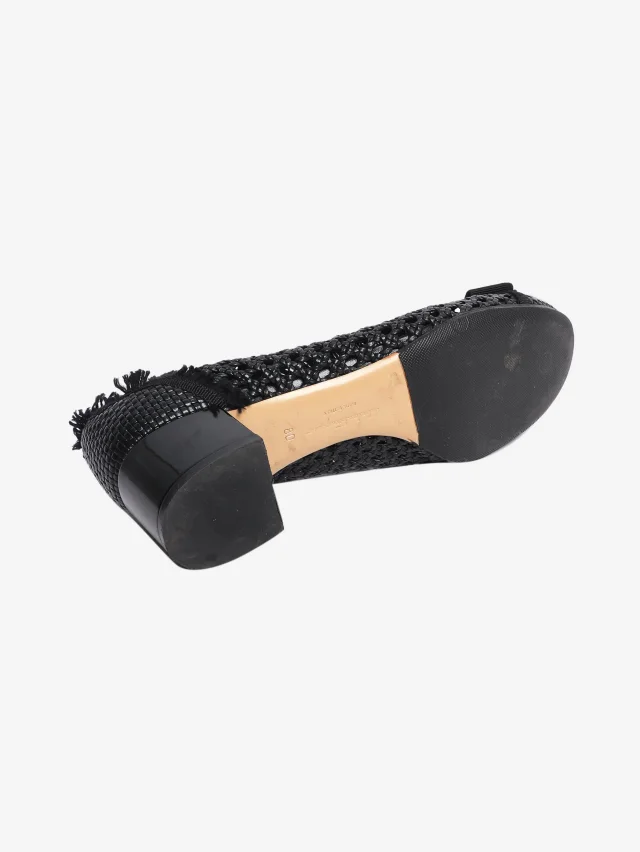 Ferragamo Black ballet pumps - size UK 5 in Black Leather from Sign of the Times, photo 6 of 7