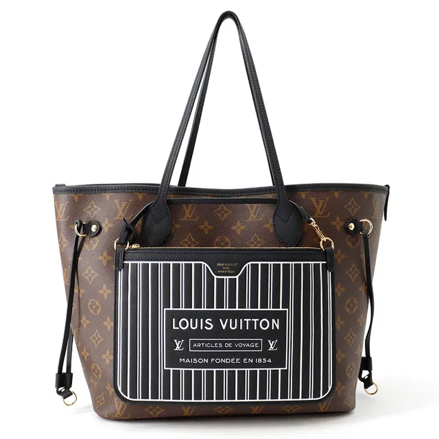 Louis Vuitton Neverfull・Inside Out Brown/NoirM28351 Monogram Grain Leather Size MM in Brown Leather from GALLERY RARE