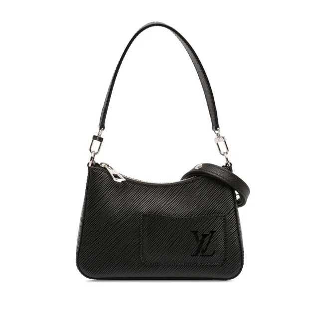 Black Louis Vuitton Epi Marellini Satchel in Black Leather from Designer Revival, photo 1 of 1
