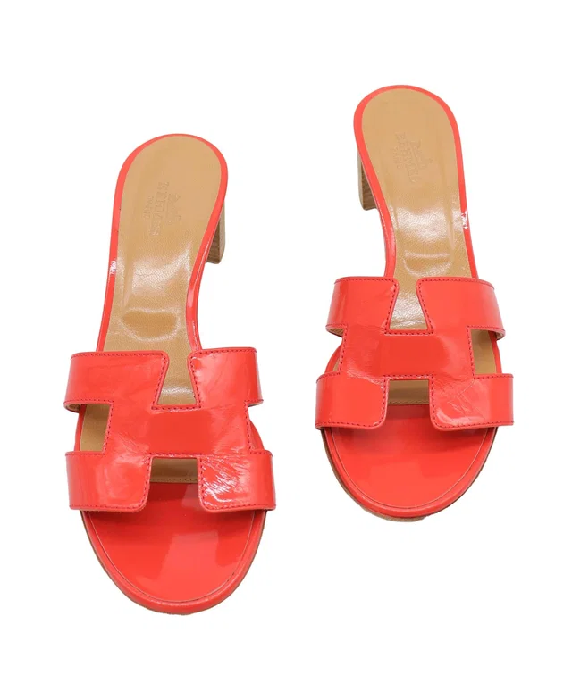 Hermès Oasis Orange Patent in Orange Patent leather from Luxury Promise