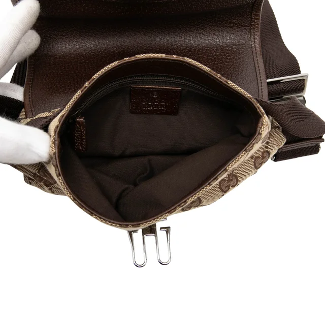 Beige Gucci GG Canvas Belt Bag in Beige Canvas from Designer Revival, photo 2 of 2