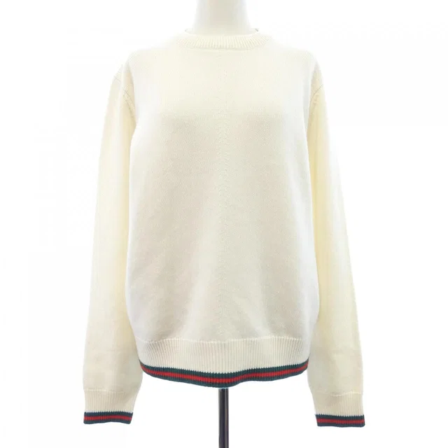 Gucci Knit Sweater White in White Cashmere from The Reluxe