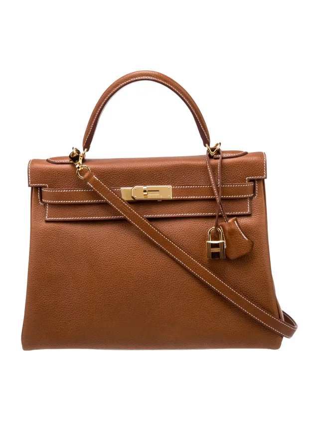 Hermès Shoulder Bag Other bag in Gold Goatskin from The RealReal