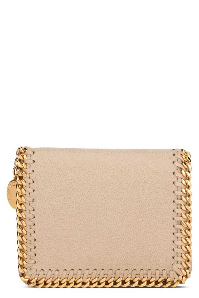 Stella McCartney Falabella Wallet — Beige Polyester in Beige from HEWI