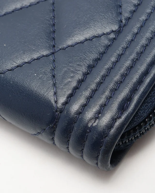 Chanel Boy Lambskin Zip Around Card Holder in Lambskin from A Retro Tale, photo 5 of 8