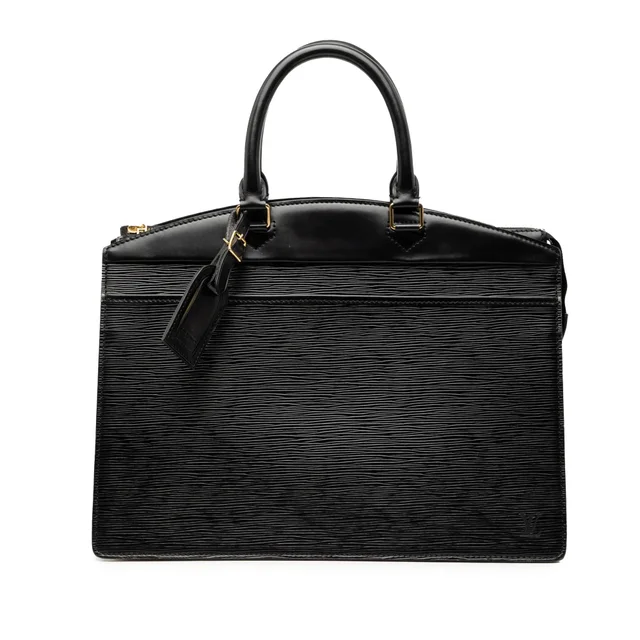 Black Louis Vuitton Epi Riviera Handbag in Black Leather from Designer Revival