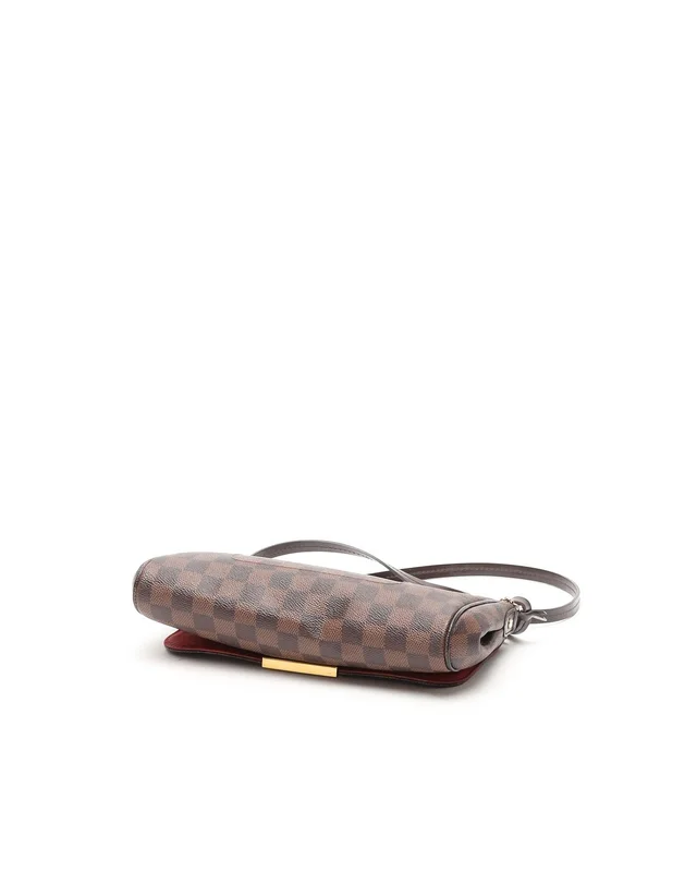 Louis Vuitton Damier Ebene Favorite MM Bag in Brown Denim from A Retro Tale, photo 4 of 10