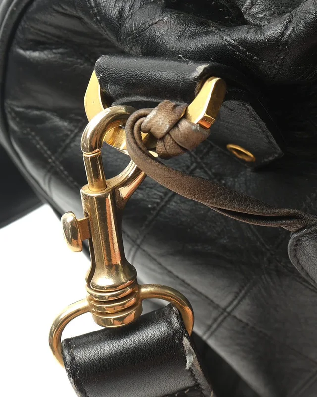 Chanel Quilted Travel Line Weekend Bag in Leather from A Retro Tale, photo 9 of 15