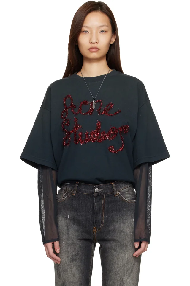 Gray Layered Logo T-shirt