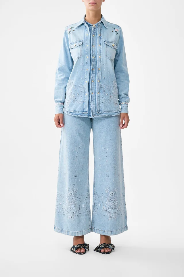 Camilla eBoutique SOPHY KITSCH STITCH RELAXED SHIRT DENIM from CAMILLA, photo 1 of 1