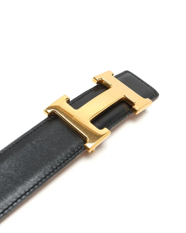 Hermès H Belt, Size 95 in Denim from A Retro Tale, photo 4 of 6