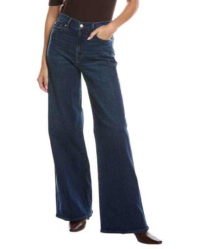 7 For All Mankind Lotta Greencastle Wide Leg Jean, image 1 of 1 from Rue La La