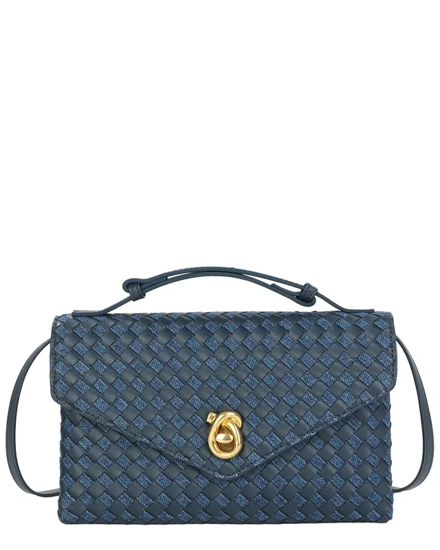 Tiffany & Fred Paris Intrecciato Leather Shoulder Bag, image 1 of 1 from Rue La La