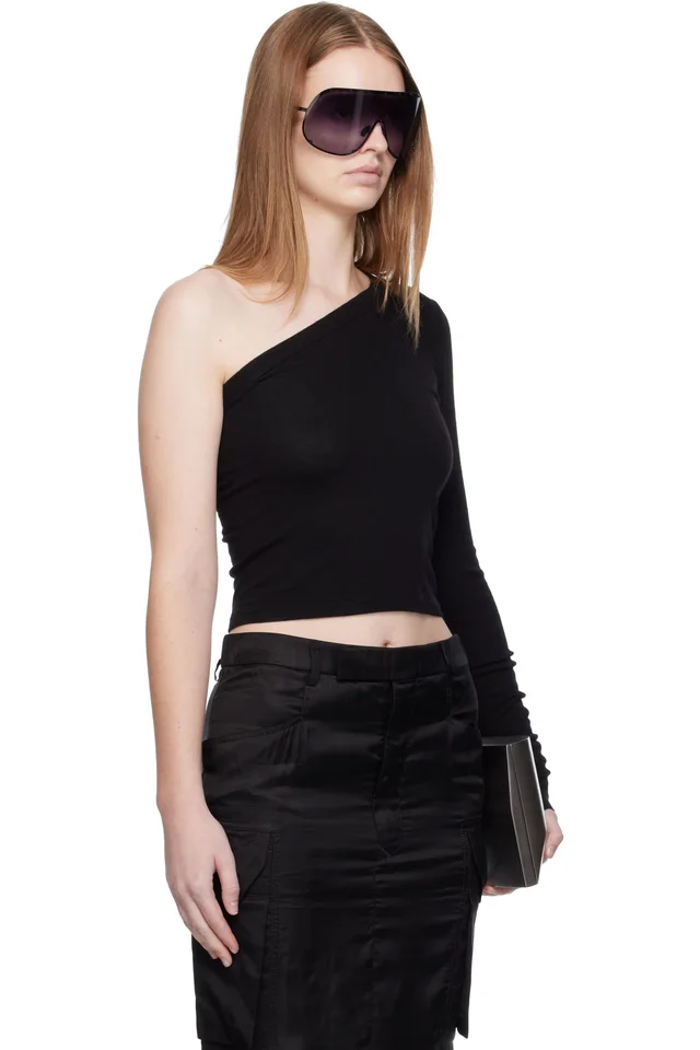 Rick Owens Black Concordians Ziggy T-shirt, photo 2 of 4 from SSENSE