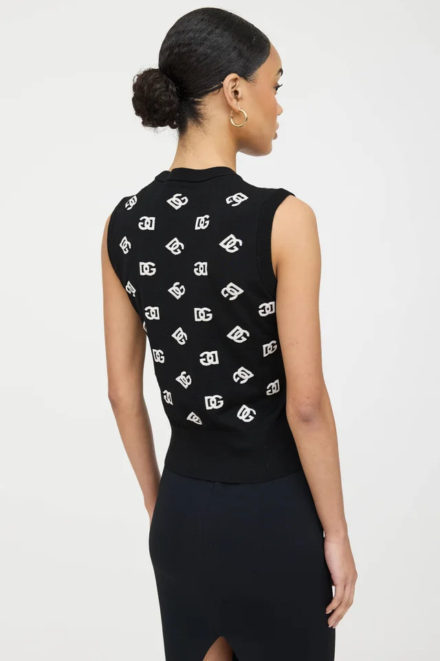 Dolce & Gabbana Knit Logo Vest from VSP Consignment, photo 2 of 2