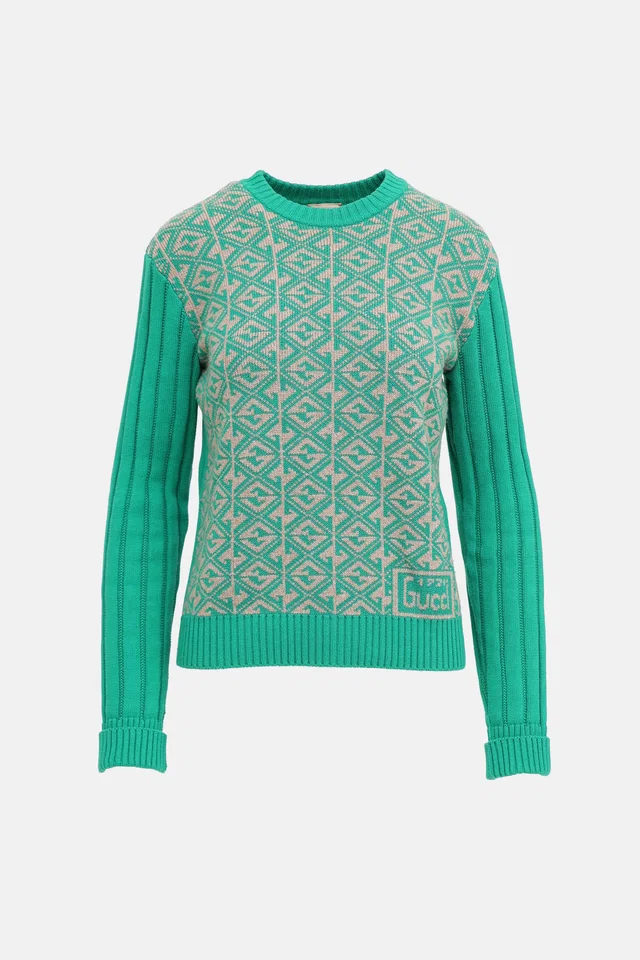 Gucci Kids Rhombus G Pattern Sweater in Wool from VSP Consignment