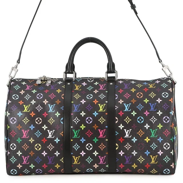 Boston Bag Monogram Multicolor LV TM Keepall Bandouliere 50 in Multicolor from The Reluxe