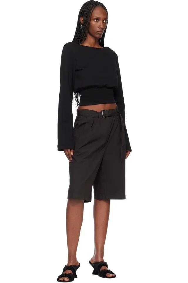 Dries Van Noten Black Boat Neck T-shirt, photo 4 of 4 from SSENSE