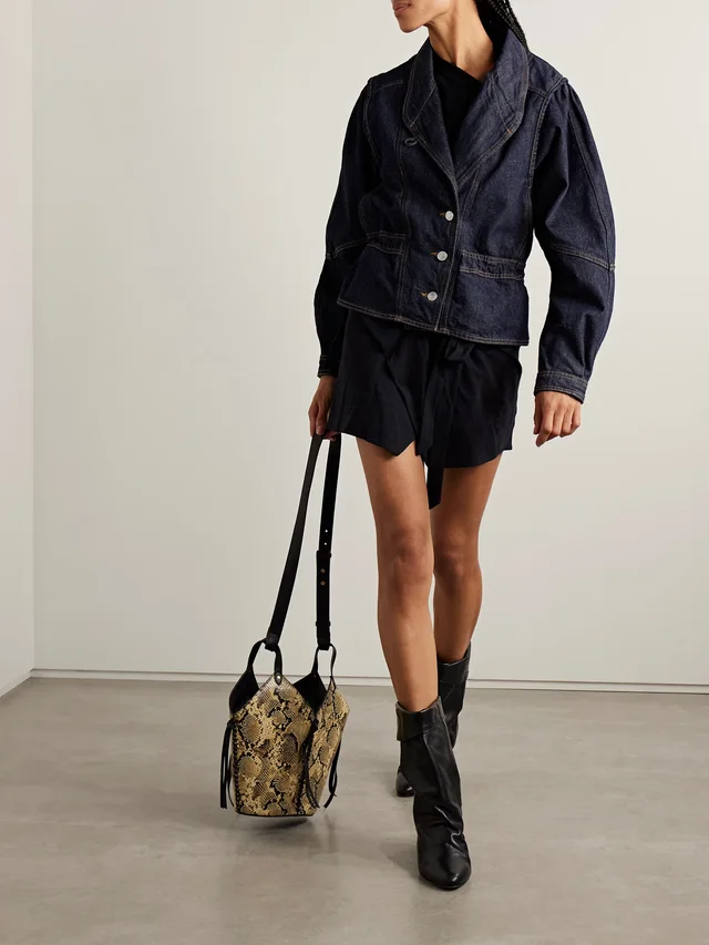 ISABEL MARANT Dolie denim jacket in Blue, photo 2 of 2 from NET-A-PORTER (Canada)