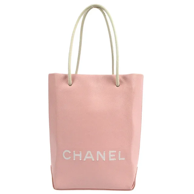 Chanel 2008-2009 Pink Calfskin Essential Tote Bag in Pink Calfskin from AMORE Vintage Tokyo