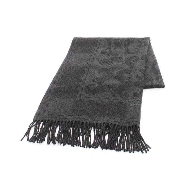Bvlgari logo embroidery cashmere stole in Cashmere from LuxUness
