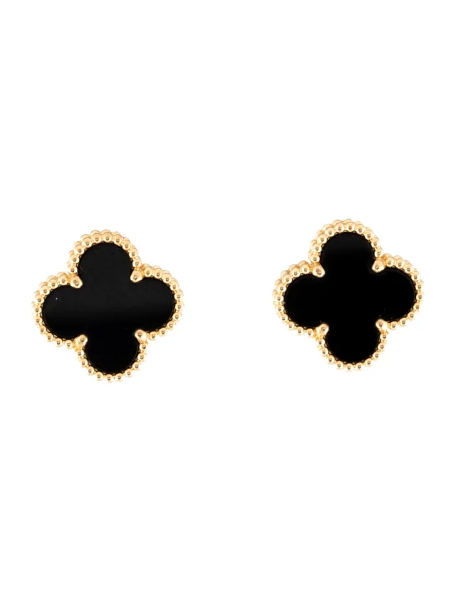 Van Cleef & Arpels Vintage Alhambra Eaarrings in multicolor from The RealReal