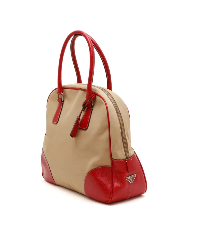 Prada Bowling Cloth Bag in Canvas from A Retro Tale, photo 2 of 7