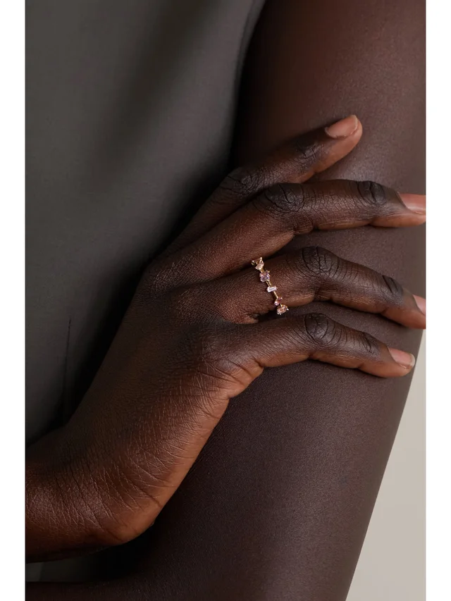 SUZANNE KALAN 18-karat gold sapphire ring in Metallic, photo 2 of 2 from NET-A-PORTER (Canada)