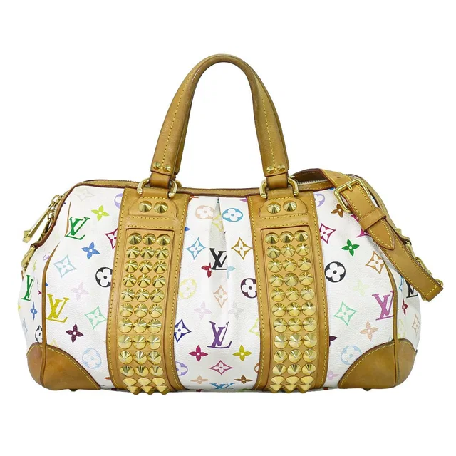 Louis Vuitton Courtney MM Monogram Multicolor Takashi Murakami 2-Way Handbag in Multicolor Coated canvas from The Reluxe