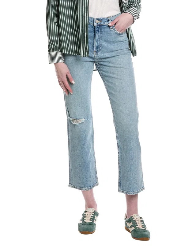 HUDSON Jeans Remi High-Rise Sprinkle Destructed Straight Ankle Jean, image 1 of 1 from Rue La La