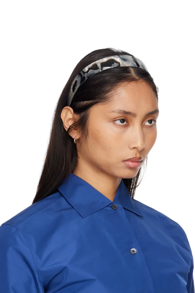 Sophie Buhai Gray & Brown Thin Bessette Headband, photo 2 of 3 from SSENSE