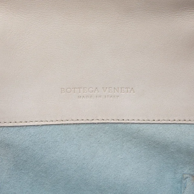 White Bottega Veneta Intrecciato Trimmed Nappa Belted Tote in White Nappa leather from Designer Revival, photo 2 of 2