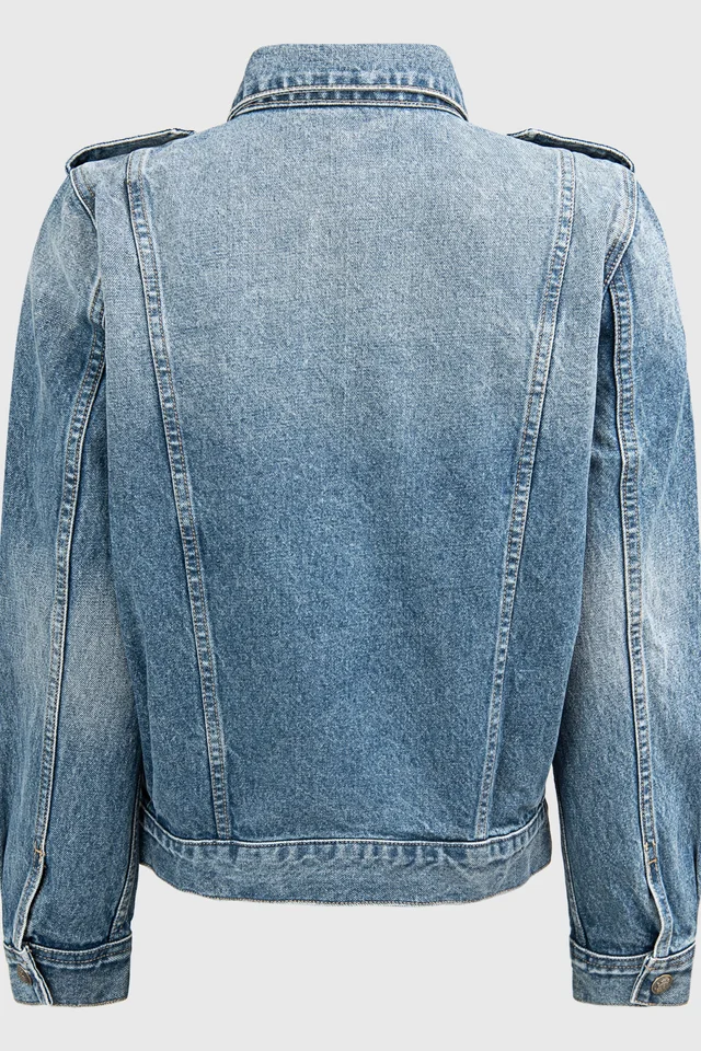 Nili Lotan Long-sleeve denim jacket, photo 2 of 3 from SENSER