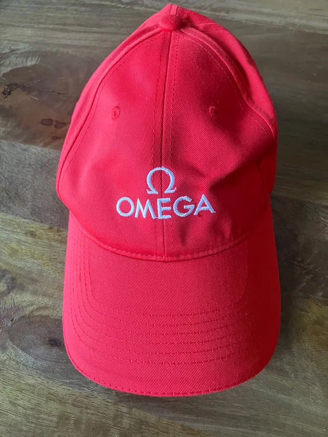 Omega hats in red|white from Poshmark