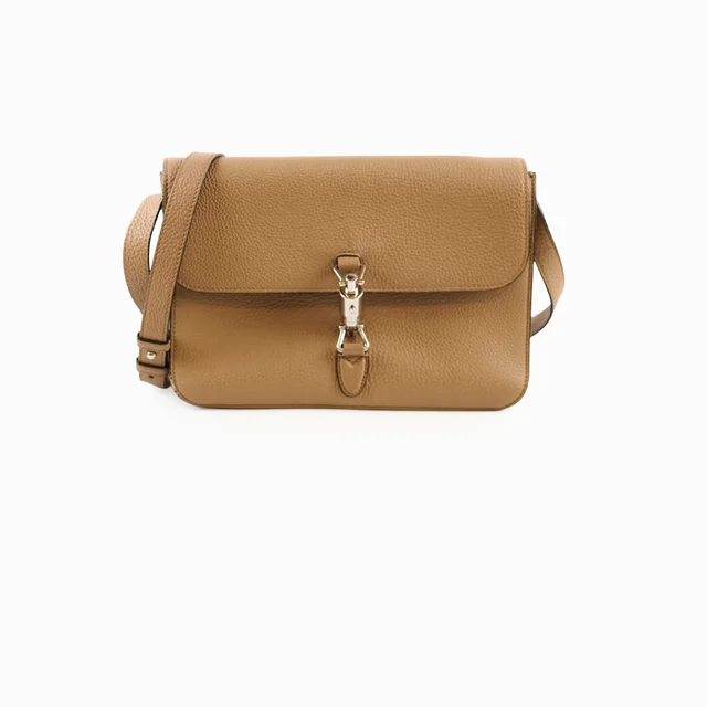Gucci Jackie Soft Crossbody Bag Beige in Beige Leather from The Purse Affair