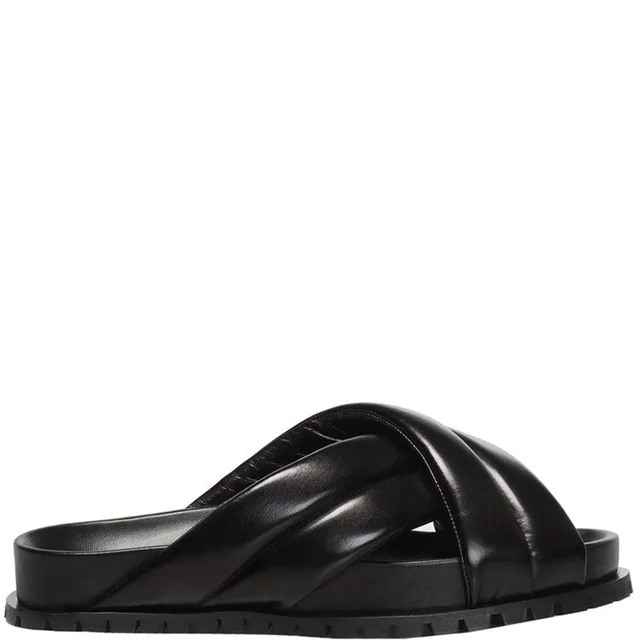 Jil Sander Nappa Padded Crossover Leather Slides from Cultstatus, photo 1 of 1