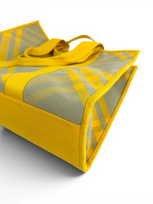 Burberry Yellow Check Shopper Tote in Yellow from Season 2 Consign, photo 7 of 9