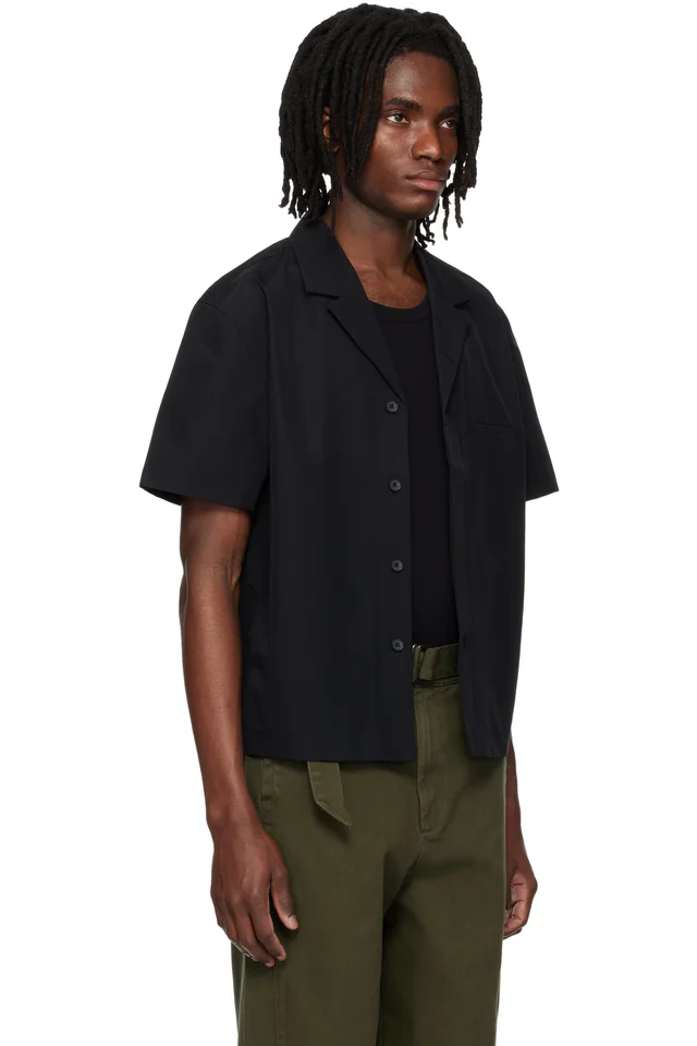 Entire Studios Black Strand Shirt, photo 2 of 4 from SSENSE
