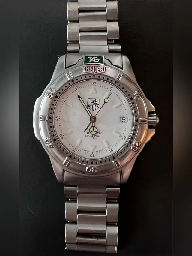 TAG Heuer Tag Hever 4000 Series Wf2110-K White Automatic Watch in white|gray|silver from Poshmark