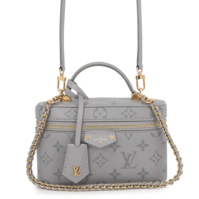Louis Vuitton Vanity Chain Pouch Trianon GreyM12427 Calf Leather in Calfskin from GALLERY RARE