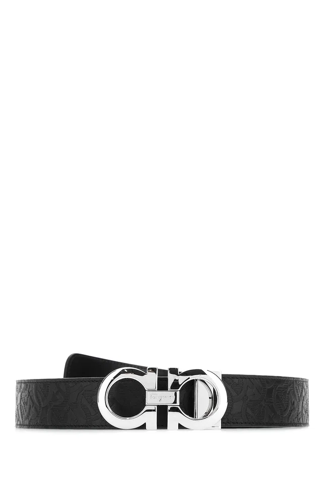 Ferragamo Belt — Black in Black Calfskin from HEWI